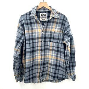 Star Wars x Cakeworthy Flannel Shirt L Mandalorian Baby Yoda This Is The Way 2XL